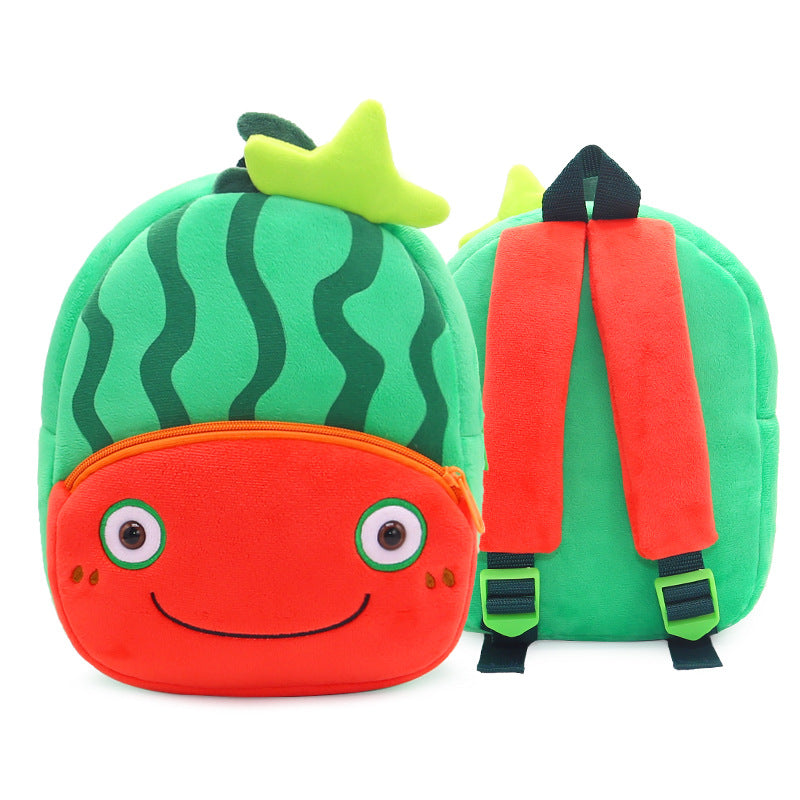 Fruit Cartoon Travel Backpack Plush Mini Bag