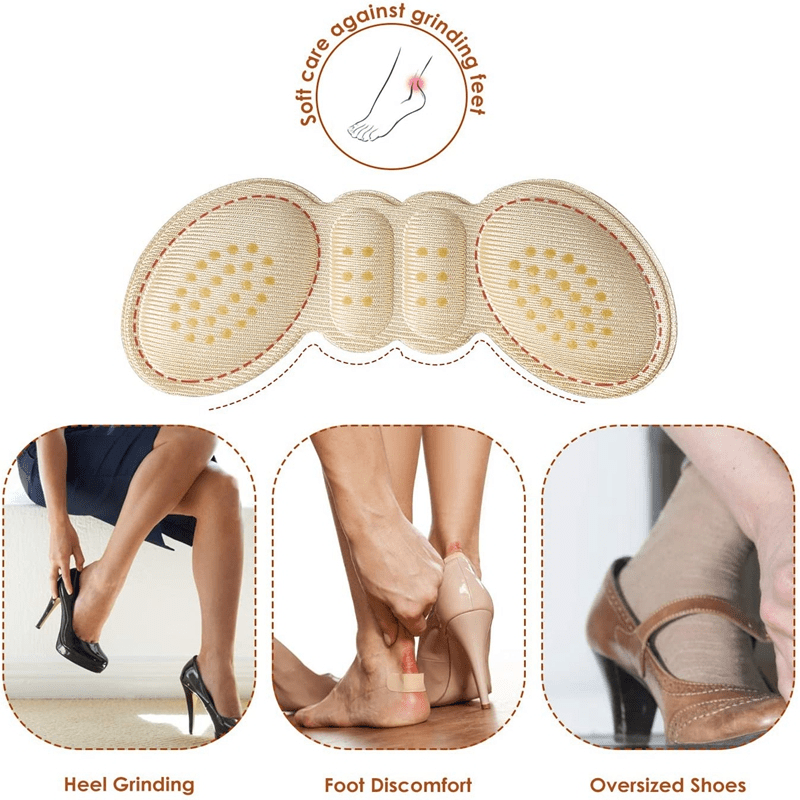 5 Pairs Heel Protector Relief Heel Pain Reduce Pressure On Heel Anti-wear Foot