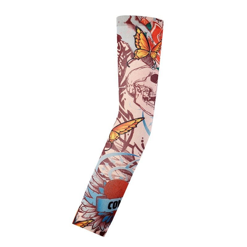 Flower Arm Tattoo Sun Protection Sleeve For Men