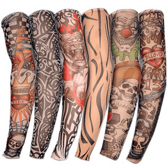 Temporary Tattoo Ice Silk Arm Sleeves Sun Protection Sleeve