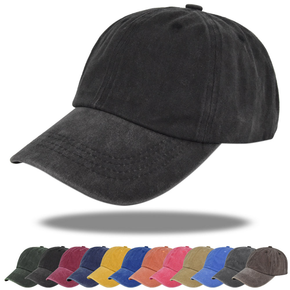 Men's Washed Denim Trucker Cap Baseball Dad Hat Outdoor Sports Hats