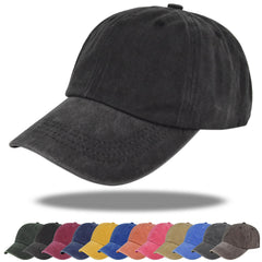 Men's Washed Denim Trucker Cap Baseball Dad Hat Outdoor Sports Hats