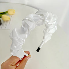 Mesh Side Solid Versatile Headband Yarn Hairband Hair Accessories