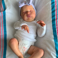 BZDOLL 20" Reborn Baby Doll Toy Girl Soft Silicone Visible Veins 3D Skin