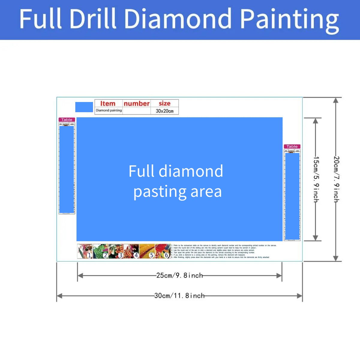 5D Diamond Painting Christmas Gnome 30x20cm Frameless