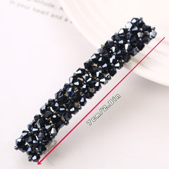 Crystal Beaded Hair Pin Snap Clip for Hair Bangs
