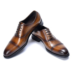 Men's Lace Up Oxford Shoes Non Slip Formal Shoes For Wedding
