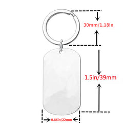 Bestie Flowers Keychain Keyring For Men