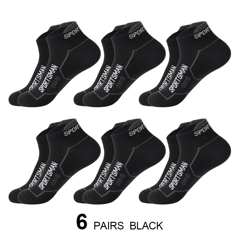 Men's Short Socks Thin Sports Mesh Running Sweat Absorbent Casual Cotton Socks