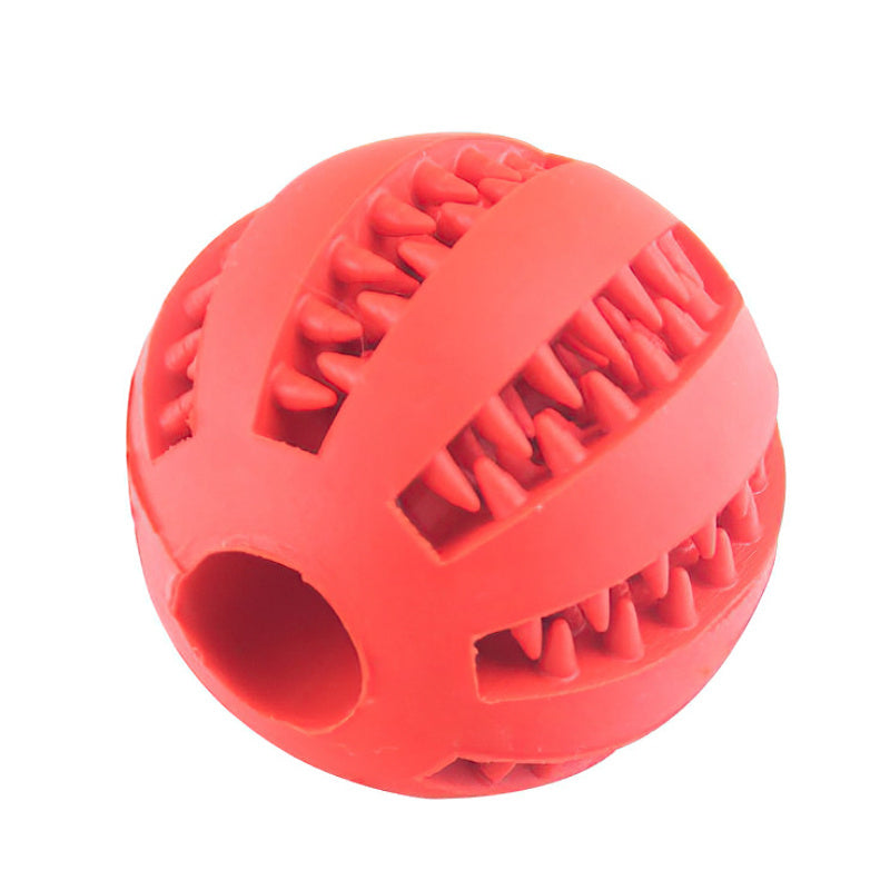 Food Leaking Rubber Chew Toy for Dogs, Interactive Molar Fun