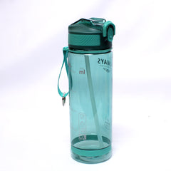 800ml Transparent Water Bottle with Straw for Outdoor Sports