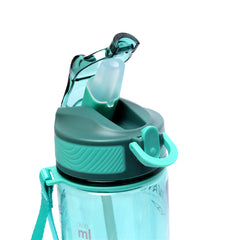 800ml Transparent Water Bottle with Straw for Outdoor Sports