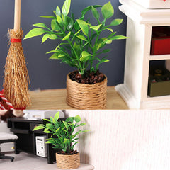 1:12 Dollhouse Mini Tree Potted Green Plant Doll House Furniture Home Decor