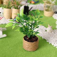 1:12 Dollhouse Mini Tree Potted Green Plant Doll House Furniture Home Decor