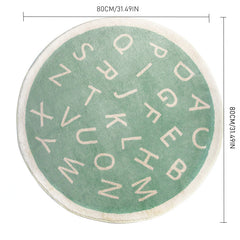 Nordic Round Cartoon Carpet Thick Plush Rugs