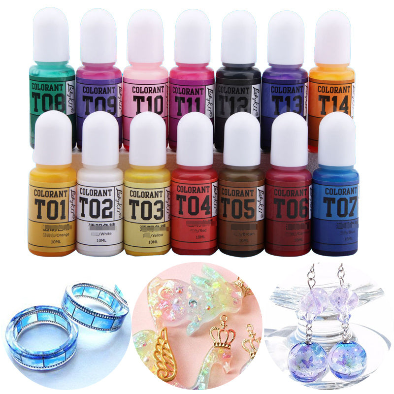 High Concentration Epoxy Resin Pigment Liquid Dye for DIY Jewelry Making