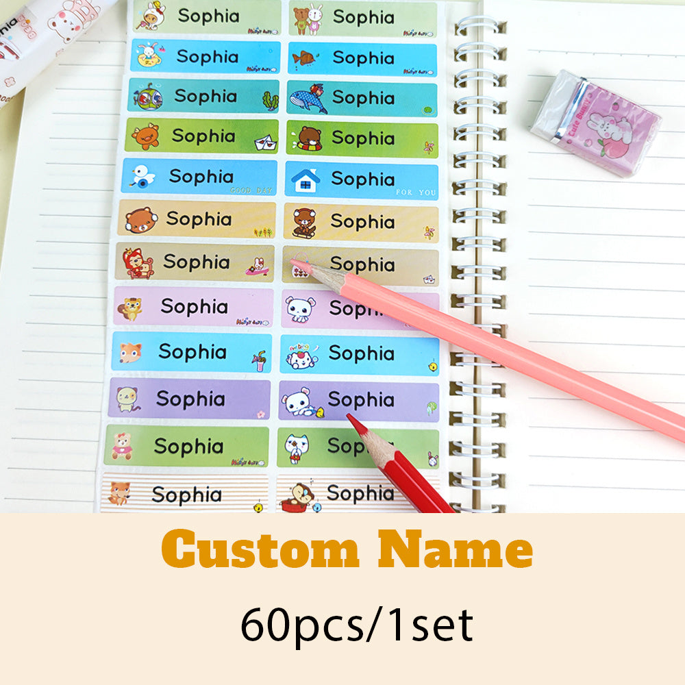 Custom Self-adhesive Name Sticker Personalized Waterproof Stickers Label