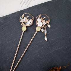 Flower Jewelry Hairpin Hair Stick Cheongsam Chinese Stye Headwear Hair Accessori
