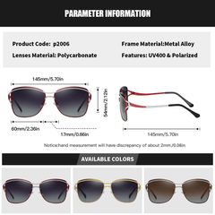 RoyalHot Polarized Butterfly Frame Sunglasses