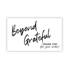 Pink Coated Paper Thank You Card Business Bag Gift Decoration