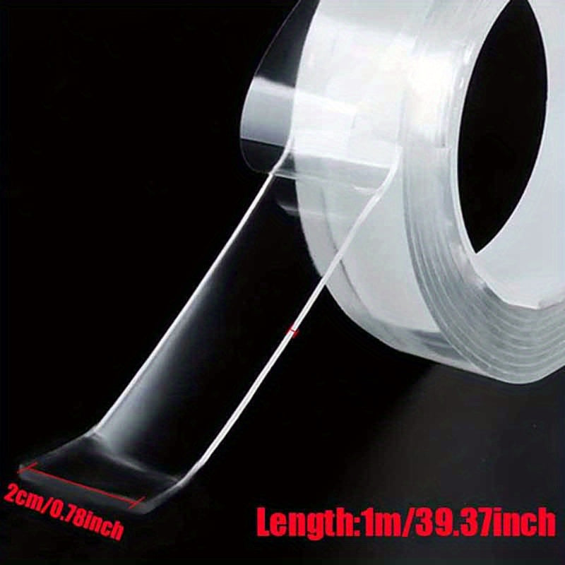 Transparent Nano Tape Washable Gel Reusable Double Sided Tape
