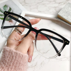 Square Anti Light Glasses For Women Men Casual Jelly Frame