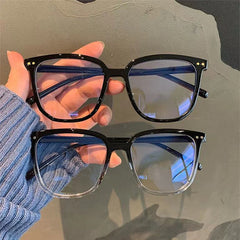 Square Anti Light Glasses For Women Men Casual Jelly Frame