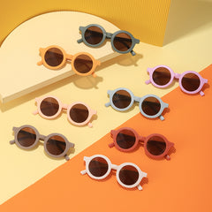 Kids Round Sunglasses UV Protection Outdoor Glasses
