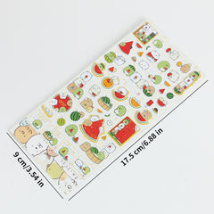 8 Sheets Even Hair Stationery Japanese Flat Stickers