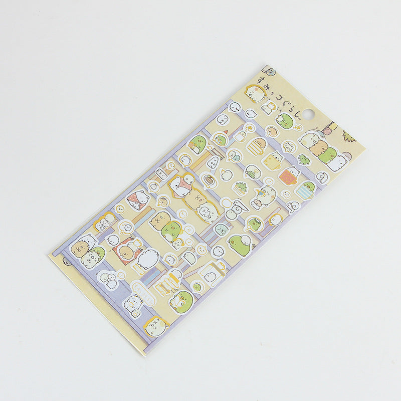8 Sheets Even Hair Stationery Japanese Flat Stickers