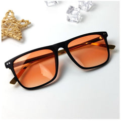 Hip Hop Punk Orange Red Sunglasses For Outdoor Sports Cycling