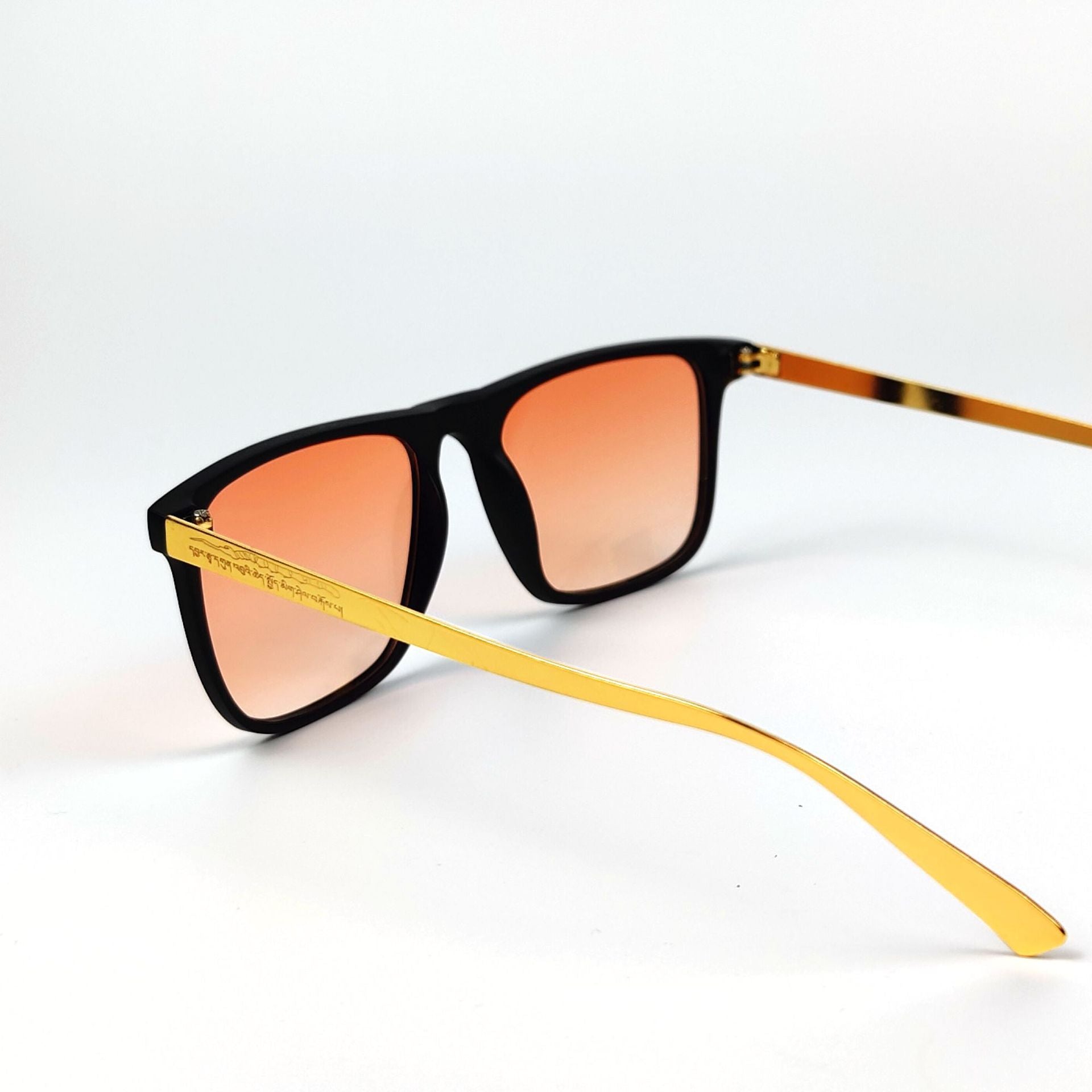 Hip Hop Punk Orange Red Sunglasses For Outdoor Sports Cycling