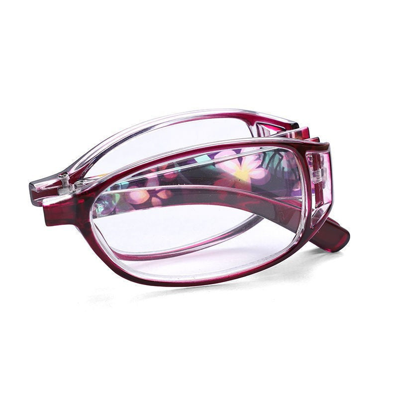 Floral Anti-Eyestrain Folding Reading Glasses for Men Women