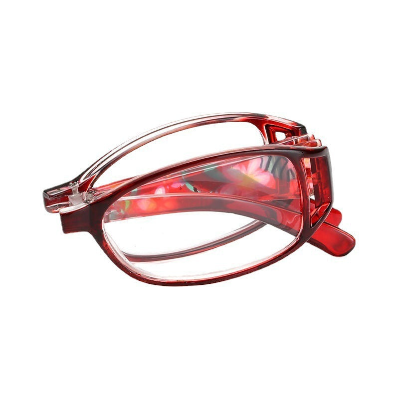 Floral Anti-Eyestrain Folding Reading Glasses for Men Women