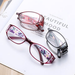 Floral Anti-Eyestrain Folding Reading Glasses for Men Women