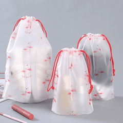 Travel Shoe Storage Organizer Bag Transparent PVC Drawstring Case