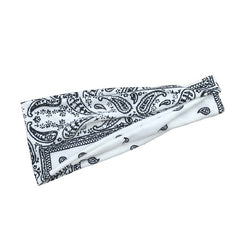 Boho Style Headband Yoga Hair Band Sports Headband Turban Paisley Pattern