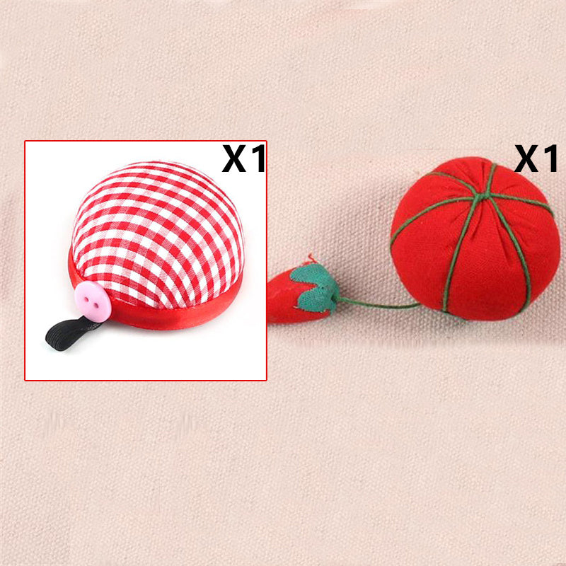 2pcs DIY Ball Needles Pin Cushion Wrist Belt Sewing Tools