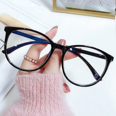 Light Blocking Round Glasses Frames Transparent Optical Eyewear