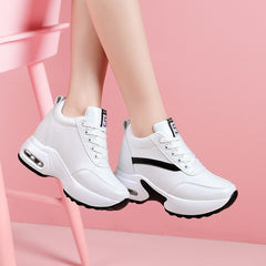 Women's Inner Wedge Sneakers Low Mesh Sports Shoes