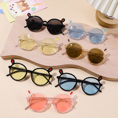 Kids Summer UV Protection Sunglasses With Animal Ear Decoration
