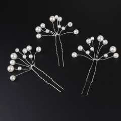 Faux Pearl Hairpin U Shaped Hairpin Head Jewelry Hair Accessories