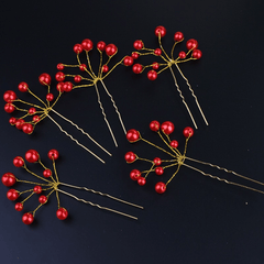 Faux Pearl Hairpin U Shaped Hairpin Head Jewelry Hair Accessories