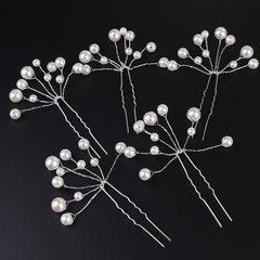 Faux Pearl Hairpin U Shaped Hairpin Head Jewelry Hair Accessories