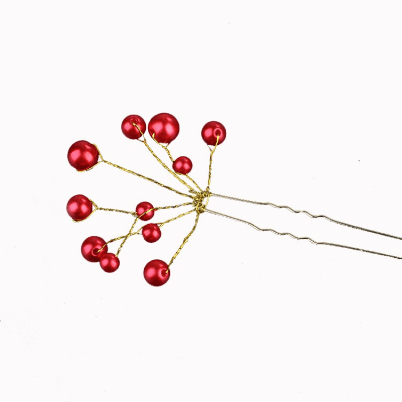 Faux Pearl Hairpin U Shaped Hairpin Head Jewelry Hair Accessories