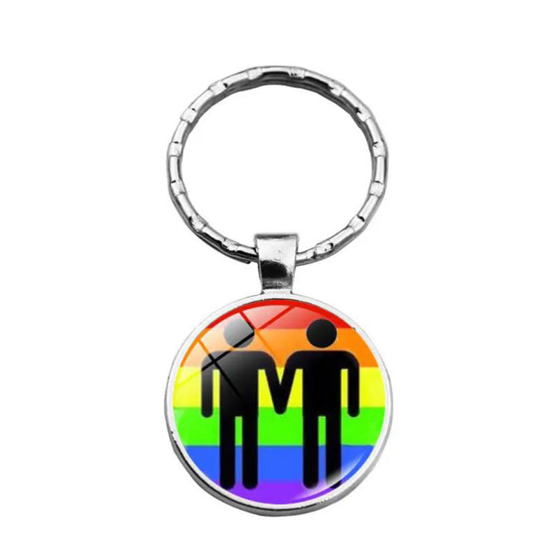 Rainbow Keychain LGBT Pride Month Key Ring Bag Accessory
