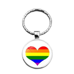 Rainbow Keychain LGBT Pride Month Key Ring Bag Accessory