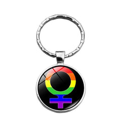 Rainbow Keychain LGBT Pride Month Key Ring Bag Accessory