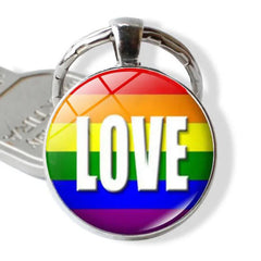 Rainbow Keychain LGBT Pride Month Key Ring Bag Accessory