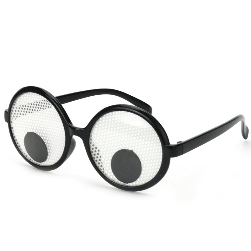 Men's Eyeball Round Frame Funny Birthday Party Glasses